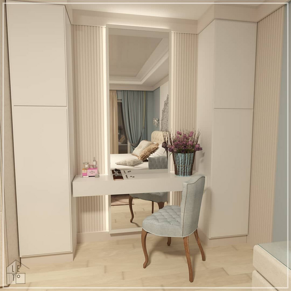 کمد دیواری اتاق خواب کوچک