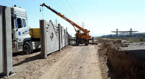 کرایه حمل دیوار بتنی آماده با تریلی