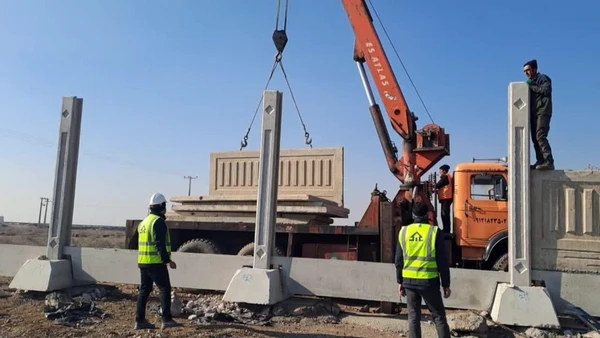 کرایه حمل دیوار بتنی آماده با تریلی