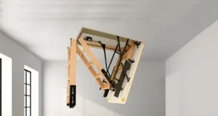 پله جمع شونده برای مغازه