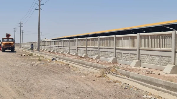 ۵۰ درصد صرفه جویی در زمان با دیوار آماده بتنی