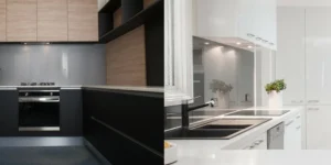 کابینت های گلاس مات یا براق