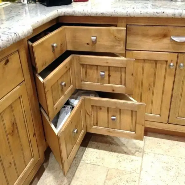 رفع مشکل کنج کابینت آشپزخانه