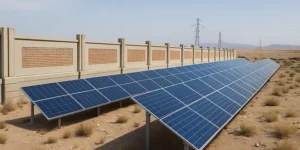 دیوارکشی سریع برای نیروگاه خورشیدی