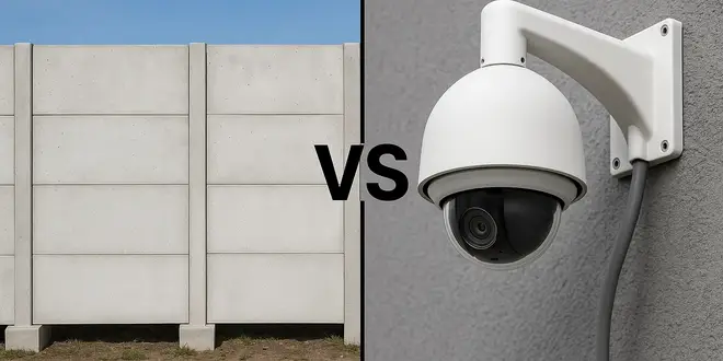 دیوار یا دوربین مداربسته