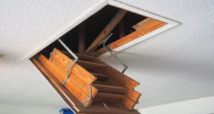 پله جمع شونده مغازه ای