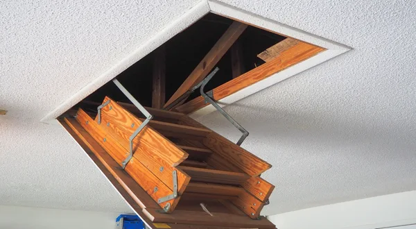 پله جمع شونده مغازه ای