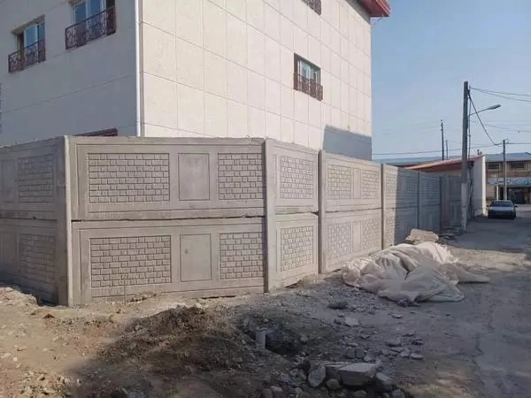 دیوارکشی کارخانه با دیوار پیش ساخته بتنی