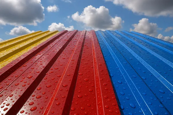 پوشش سقف سوله با ورق گالوانیزه
