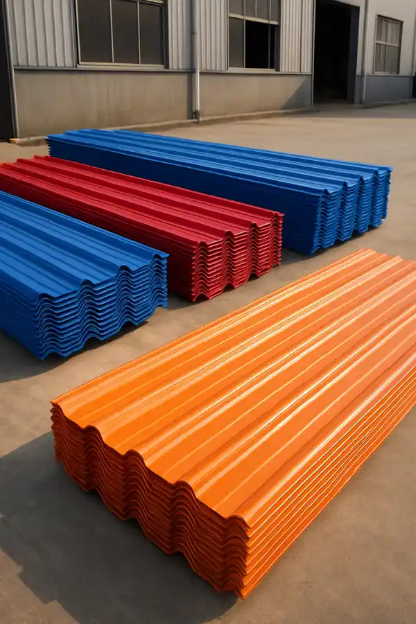 پوشش سقف سوله با ورق گالوانیزه
