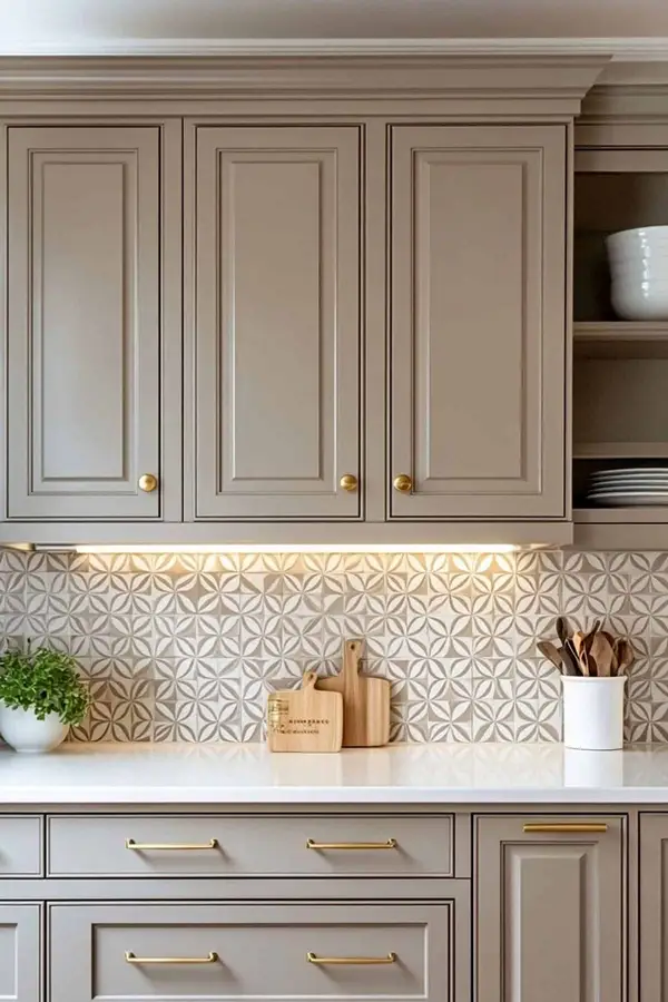 کابینت نئوکلاسیک رنگ بژ