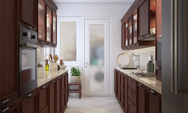 کابینت نئوکلاسیک قهوه ای