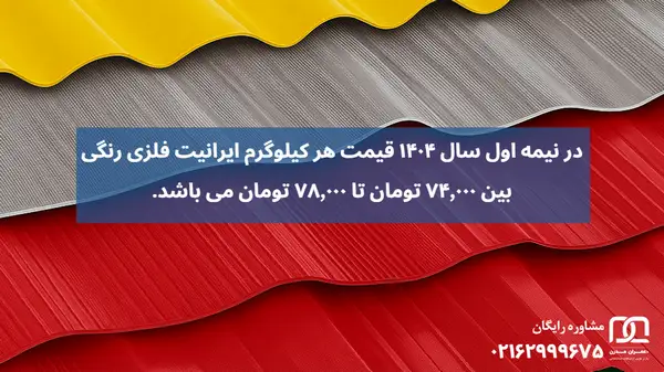 قیمت انواع ورق شیروانی رنگی