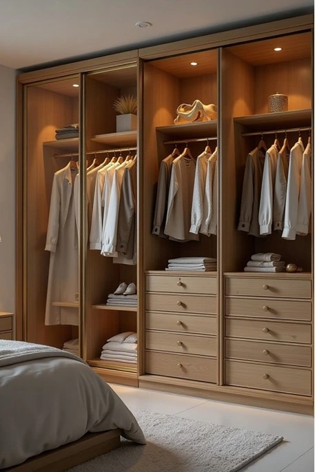 طراحی داخل کمد دیواری