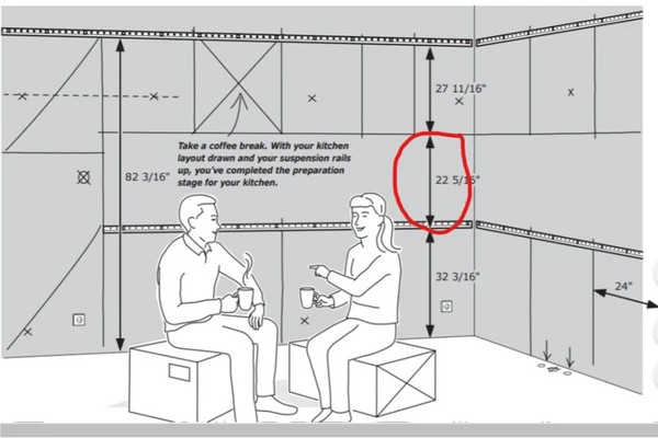 ابعاد کابینت کنجی