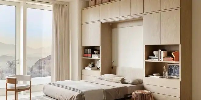 کمد دیواری تخت خواب شو