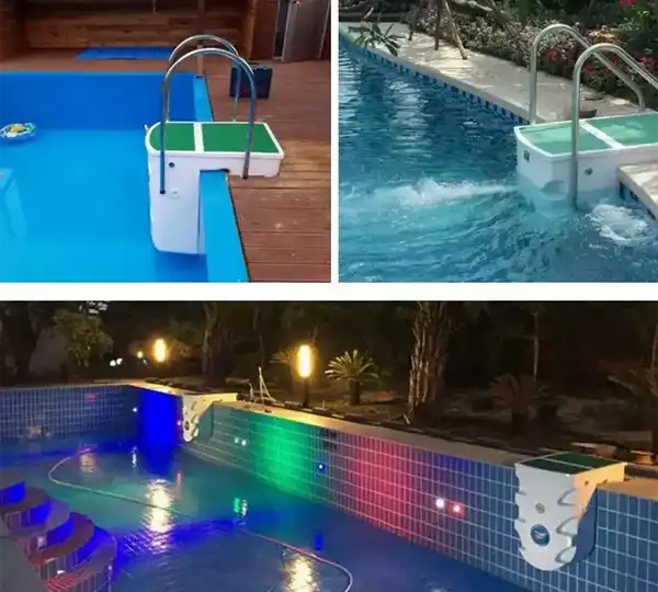 تصفیه استخر بدون لوله کشی 
