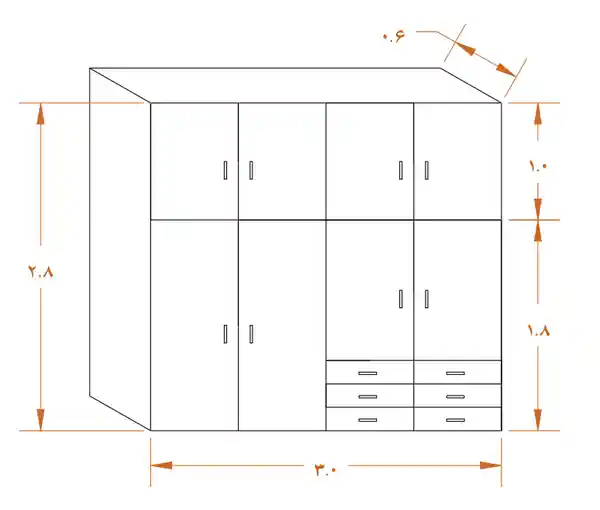نحوه اندازه گیری کمد دیواری