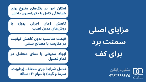 کفپوش سمنت برد