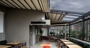 سقف متحرک کافی شاپ