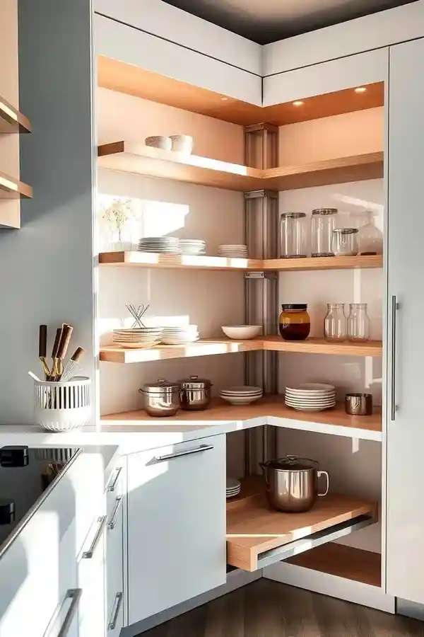 کابینت پنتری گوشه