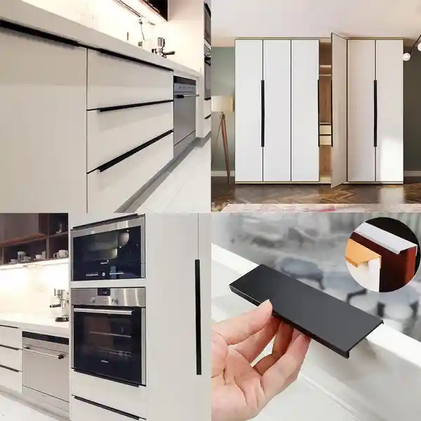 کابینت با دستگیره مخفی