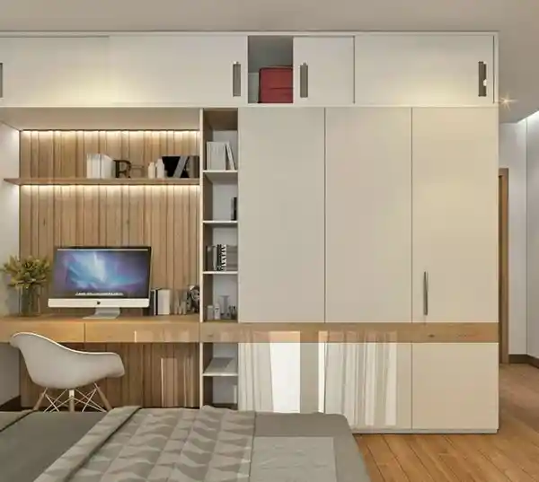 کمد دیواری به همراه میز تحریر