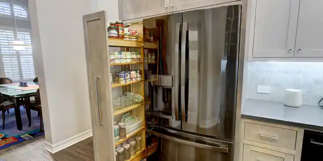 کابینت سوپری کنار یخچال