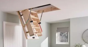 راهنمای ابعاد و شرایط نصب پله جمع شونده