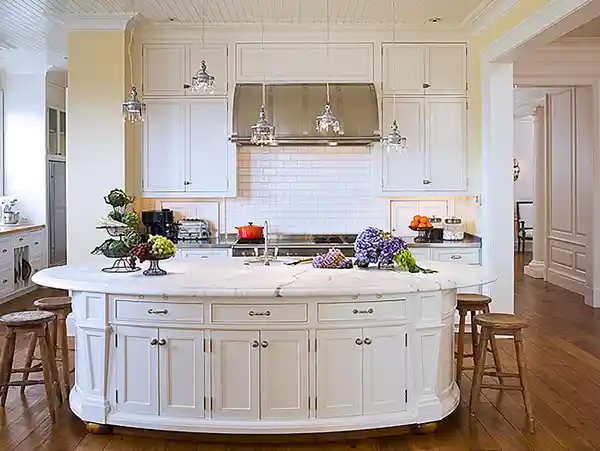 کابینت جزیره منحنی