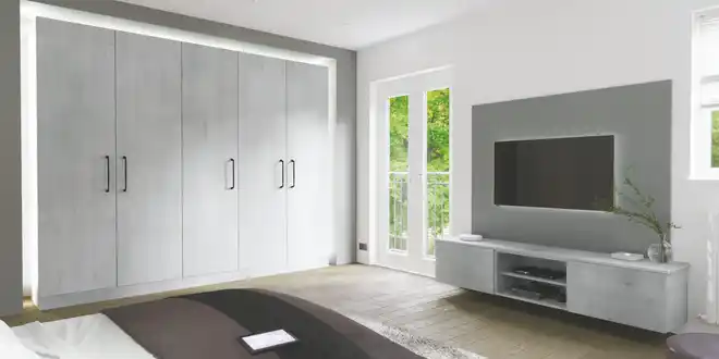 کمد دیواری طرح بتن