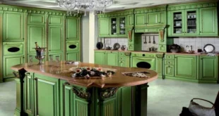 کابینت کلاسیک سبز