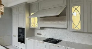 کابینت کلاسیک سفید طوسی