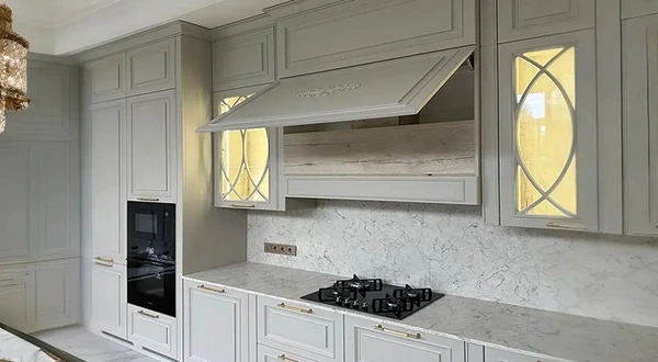 کابینت کلاسیک سفید طوسی