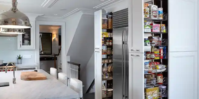 کابینت ریلی کنار یخچال