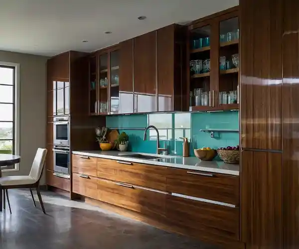 کابینت طرح چوب مدرن