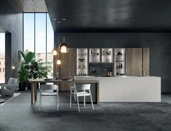 طرح کابینت جزیره اشپزخانه