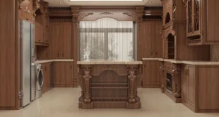 کابینت کلاسیک قهوه ای