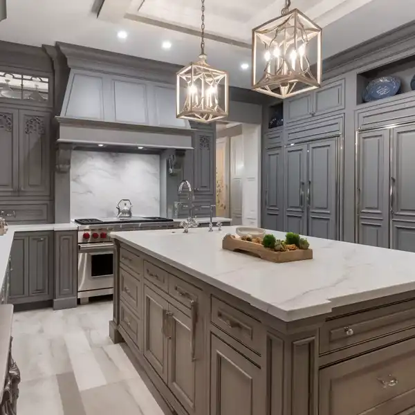 مدل کابینت کلاسیک طوسی