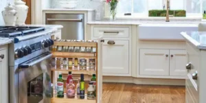 کابینت ریلی کنار گاز