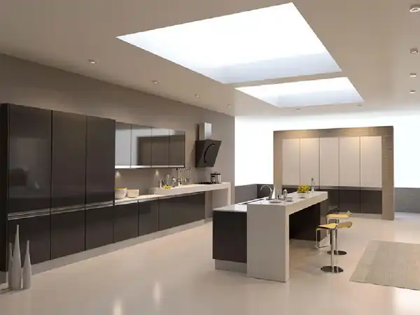 کابینت های گلاس بدون دستگیره