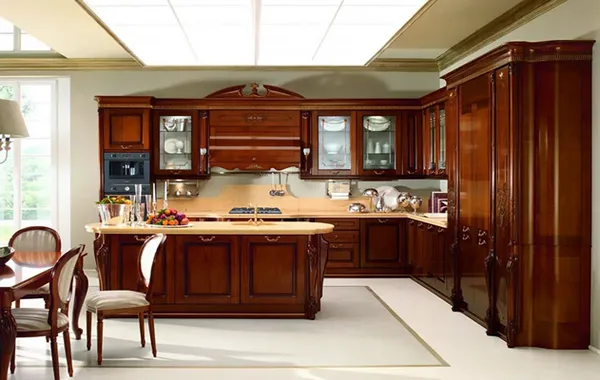 کابینت کلاسیک قهوه ای