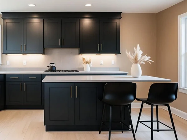 کابینت نئوکلاسیک مشکی