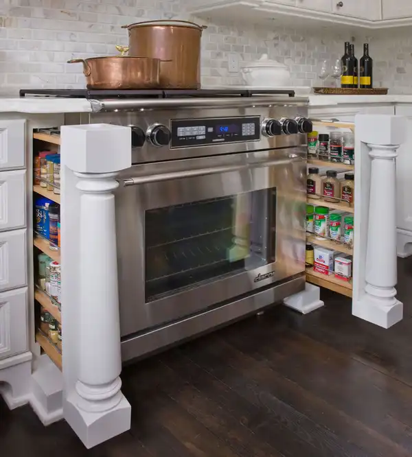 کابینت ریلی کنار گاز