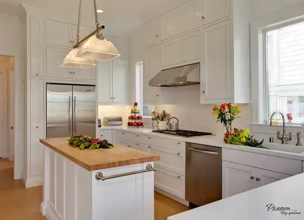 طرح جزیره آشپزخانه کوچک