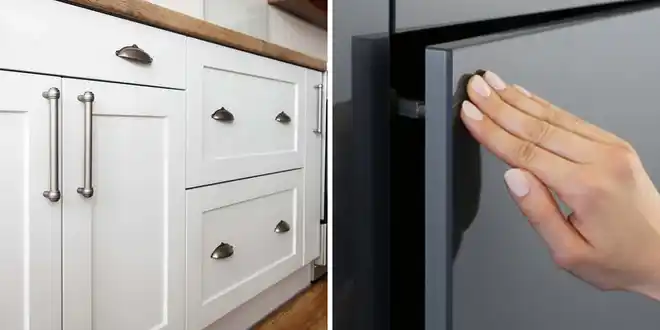 کابینت مگنتی بهتره یا با دستگیره