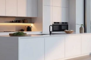 کابینت لمسی سفید