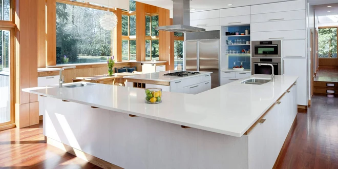 جزیره آشپزخانه ال شکل