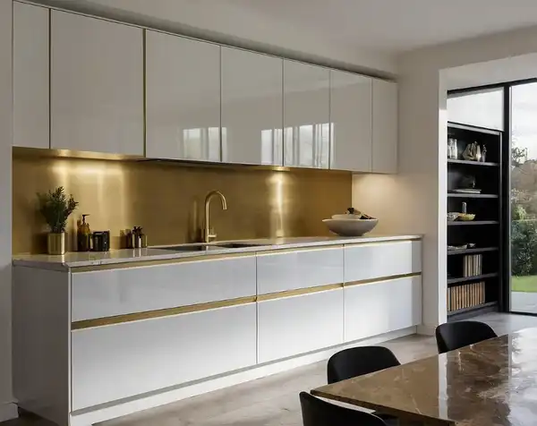 کابینت های گلاس بدون دستگیره