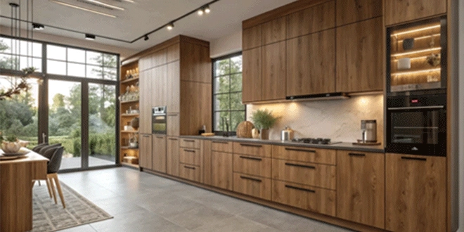 کابینت طرح چوب